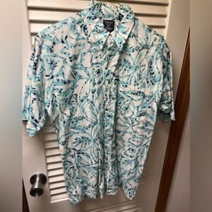 Polo Club Manhattan Button down Shirt short Sleeve Mens Medium